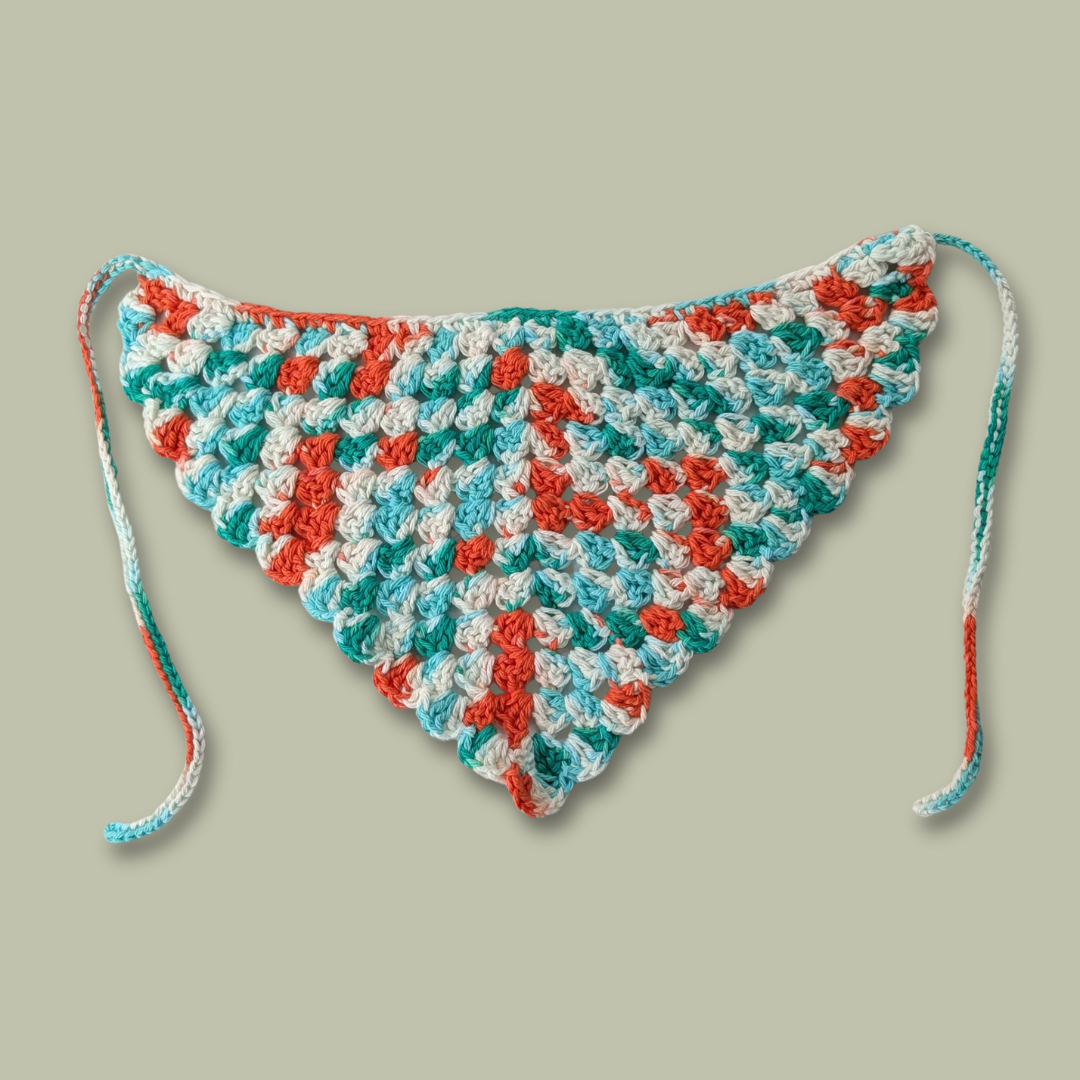 Scalloped edge bandana (multiple colours)