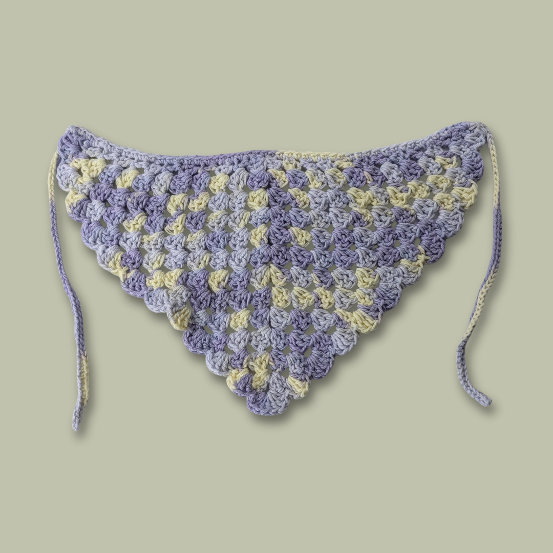 Scalloped edge bandana (multiple colours)