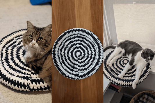 Simple Crochet Cat Bed - Free Pattern (Beginner Friendly)