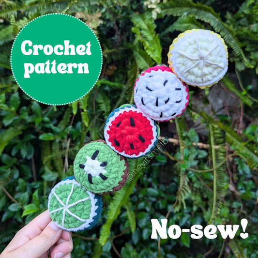 Fruit Blobs No-sew Crochet Pattern [PDF Pattern]
