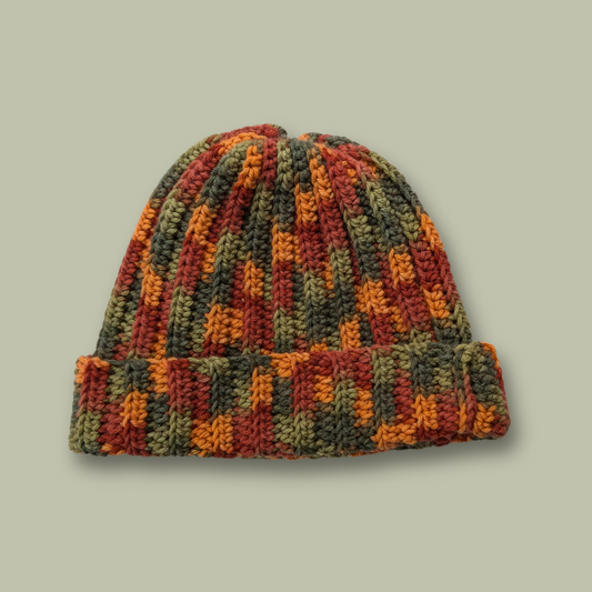 Autumnal Ribbed Beanie