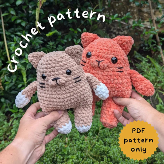 Blob Cat - Crochet Pattern [PDF Pattern]