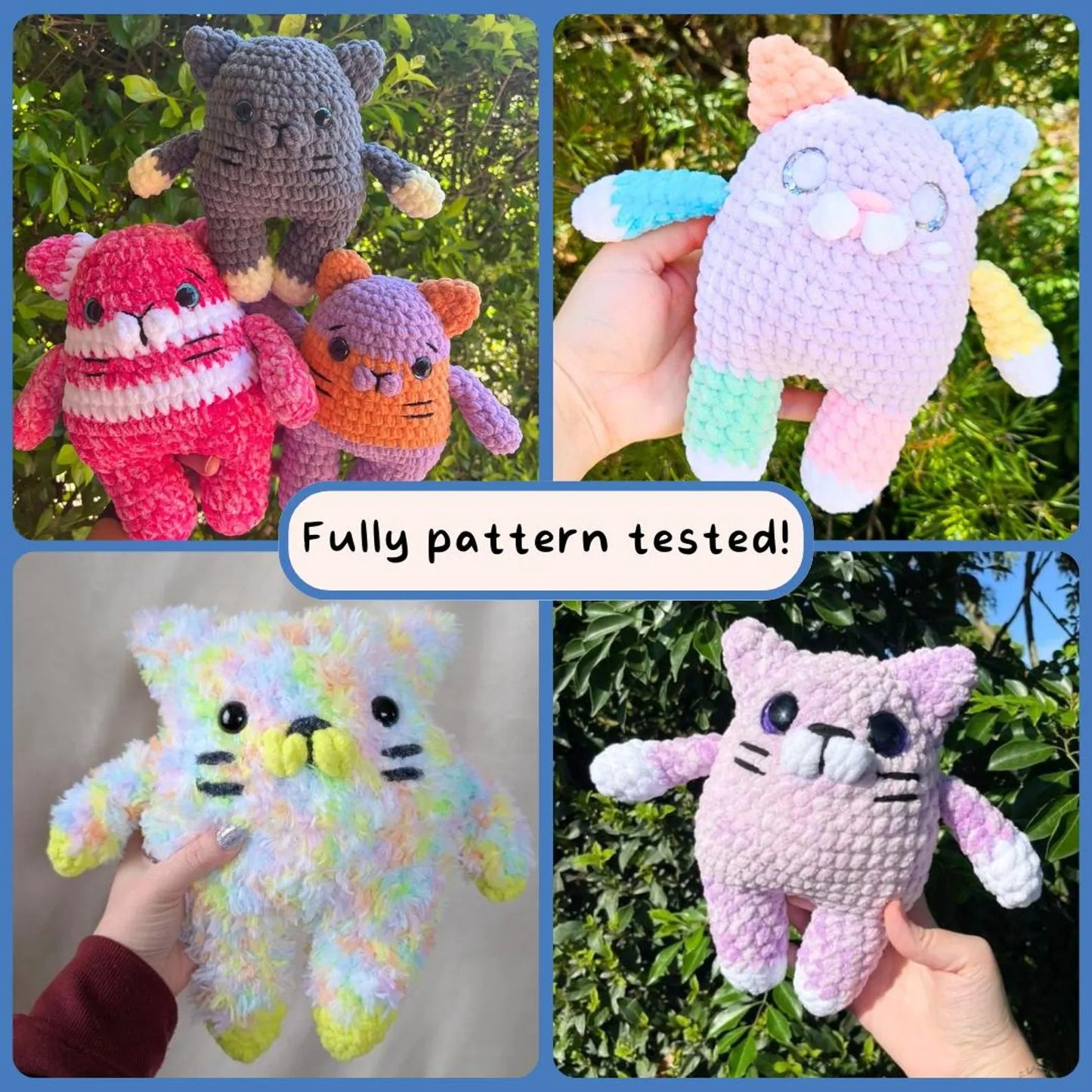 Blob Cat - Crochet Pattern [PDF Pattern]