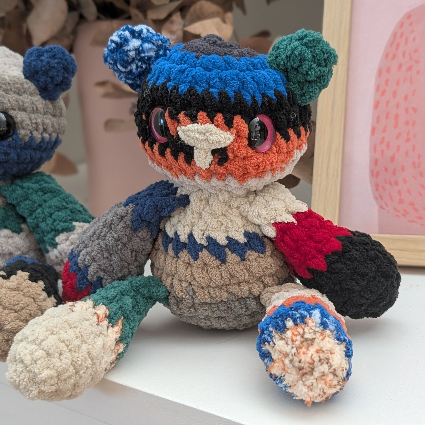 Scrappy Bear Crochet Plush Toy