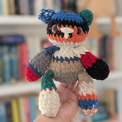 Scrappy Bear Crochet Plush Toy