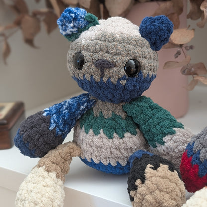 Scrappy Bear Crochet Plush Toy