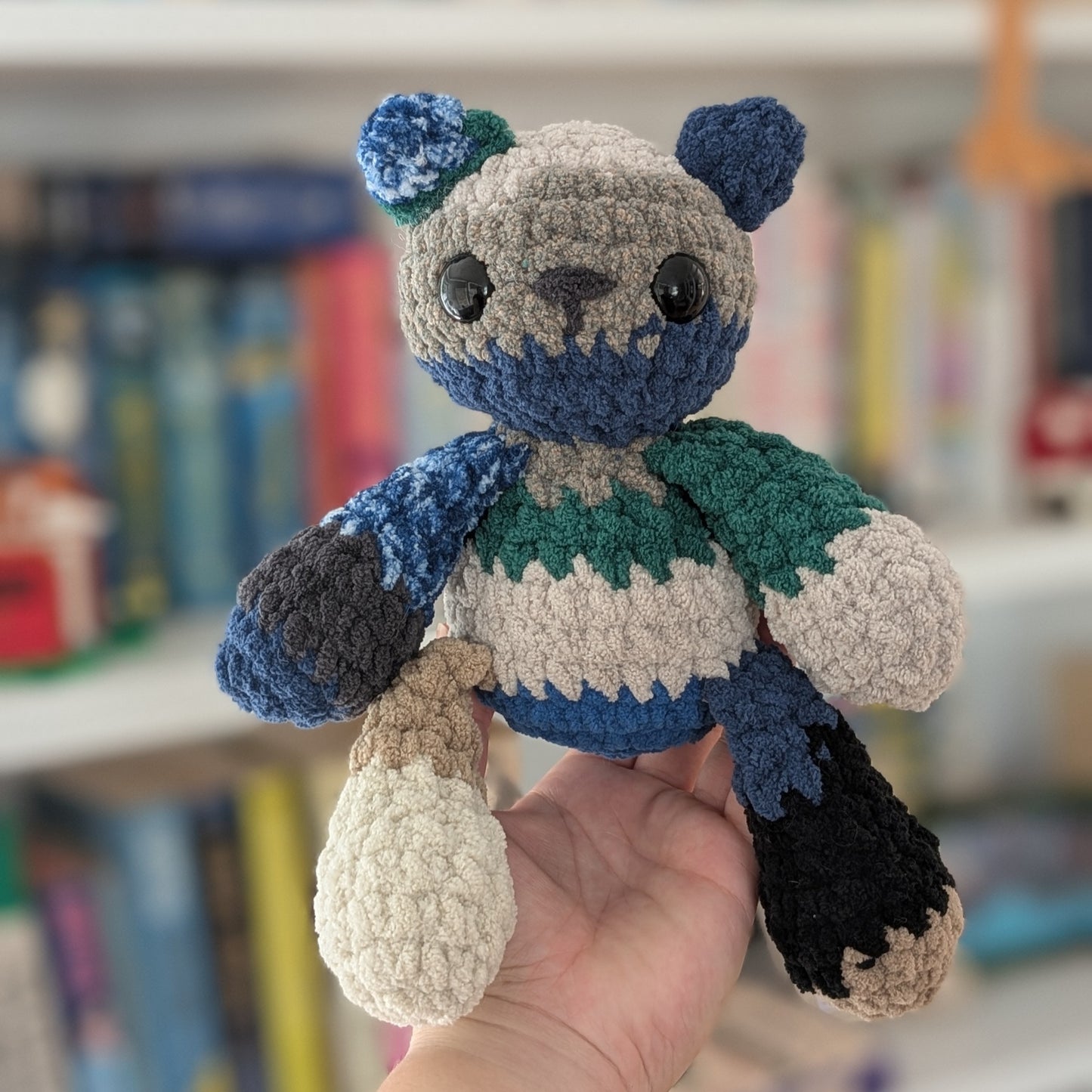 Scrappy Bear Crochet Plush Toy