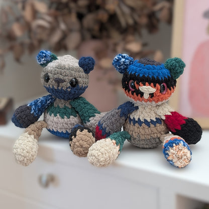 Scrappy Bear Crochet Plush Toy