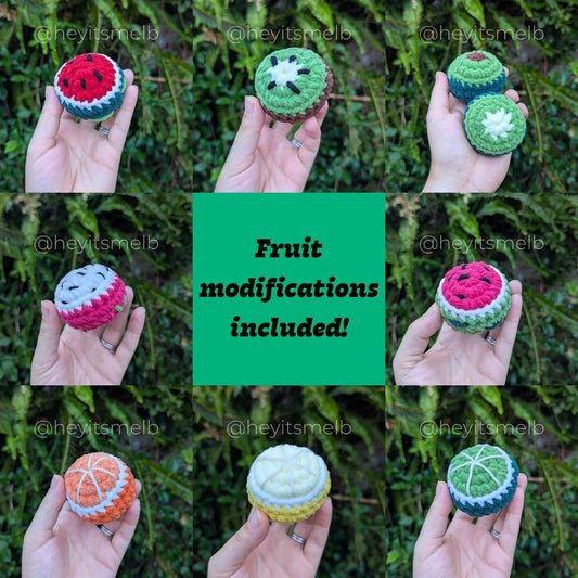 Fruit Blobs No-sew Crochet Pattern [PDF Pattern]